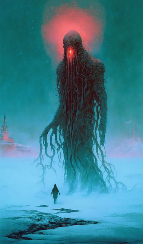 Lovecraft Horror Art, Eldritch Blast Art, Hp Lovecraft Monsters, Dnd Eldritch Horror, Eldrich Horrors, Eldritch Horror Monsters, Cosmic Horror Aesthetic, Lovecraftian Horror Art Wallpaper, Hp Lovecraft Art