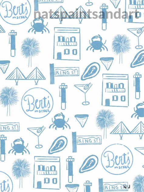 Charleston Sc Aesthetic Wallpaper, Charleston Drawing, Charleston Illustration, Word Collage, Collage Background, Right Brain, Charleston South Carolina, This City, Summer Wallpaper