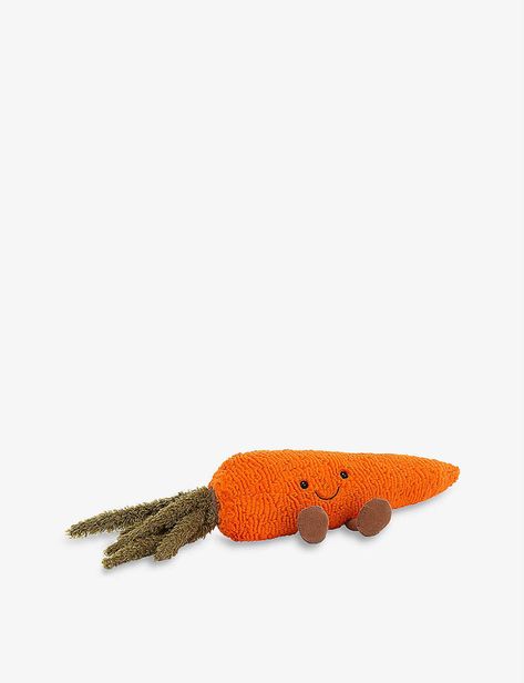 JELLYCAT - Vivacious Vegetable Carrot soft toy 17cm | Selfridges.com Vegetable Nursery, Jellycat Plush, Plush Ideas, Cute Stuffies, Im Obsessed, Plush Fabric, Stuffed Toys, Easter Gifts, Soft Toy