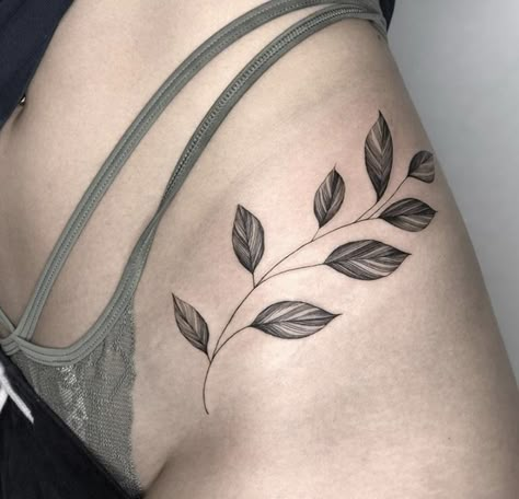 Vine Tattoos On Hip, Hip Tattoos Women Vines, Vines On Hip Tattoo, Leaves On Hip Tattoo, Leaves Tattoo Women, Hip Tattoo Leaves, Hip Leaf Tattoo, Leaf Hip Tattoos Women, Leaves Hip Tattoo