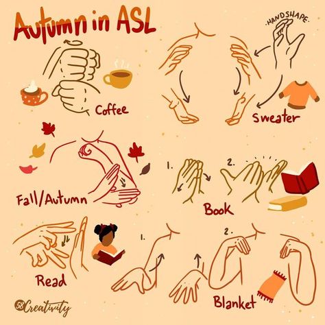 English Sign Language, Light Orange Background, Asl Words, Asl Lessons, Learning Asl, Simple Sign Language, Asl Sign Language Words, Sign Language Art, Sign Language Chart