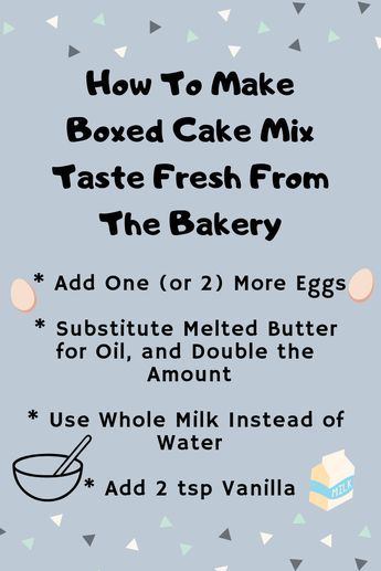 Make Cake Mix Taste Homemade, Boxed Cake Mixes Recipes, Animal Cookie, Boxed Cake, Dessert Simple, Box Cake Mix, Cake Mix Recipes, Bakery Cakes, Yummy Sweets