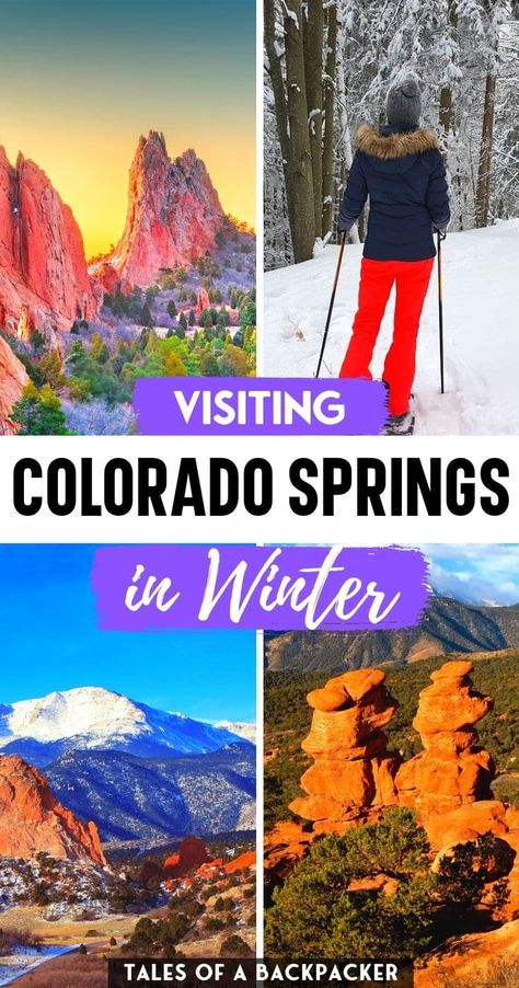 Colorado Springs Winter, What To Do In Colorado, Colorado Springs Things To Do, Colorado Springs Vacation, Things To Do In Colorado, Best Winter Vacations, Winter Travel Destinations, Summer Vacation Spots, Visit Colorado