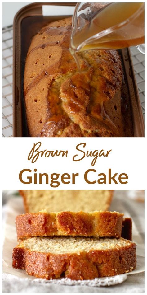 Ginger Loaf Cake, Cake Loaves, Ginger Loaf, Brown Sugar Cakes, Pineapple Dessert, Sponge Recipe, Cake Loaf, Easy Cakes, Loaf Cake Recipes