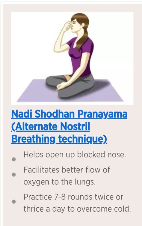 Alternate Nostril Breathing, Blocked Nose, Breathing Techniques, Pranayama, Yoga