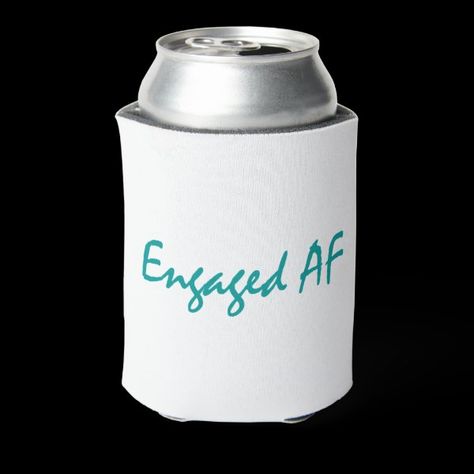 Engaged AF Can Cooler Engaged Af, Engagement Party Decorations, Can Cooler, Engagement Party, Party Decorations, Created By, Canning, Stars