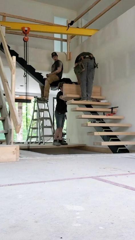 Deluxe Stair & Railing Ltd 🇨🇦 | How to build a curved staircase 101 📖📚✍🏼. ••••••••••••••••••••••••••••••••••••••••••••••••••••••••••••• #tbt #throwback #modern #goals… | Instagram Stairs Wood, Baseboard Styles, Toronto Home, Hand Carved Walking Sticks, Home Contemporary, Curved Staircase, Stair Railing, Walking Sticks, Baseboards