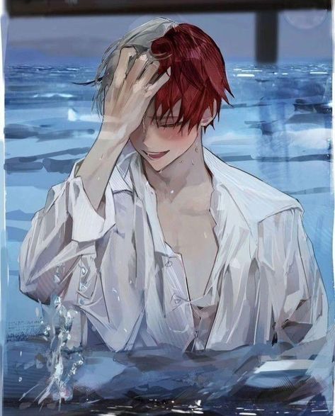 19 Days Anime, Shouto Todoroki, Todoroki Shouto, Hottest Anime Characters, Anime People, Digital Art Anime, Anime Men, Anime Drawings Boy