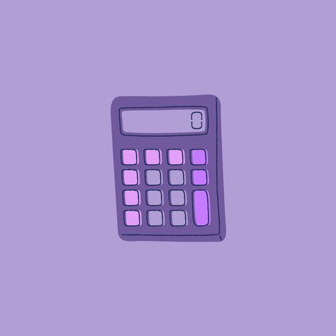 Notion Icons Purple, Purple Science Aesthetic, Purple Calculator, Calculator Icon, Ipad Backgrounds, App Aesthetic, Math Design, Purple Icon, Iphone Theme