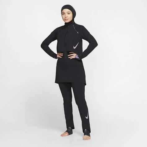 Nike Women's Full-Coverage Swimsuit Victory #Sponsored , #Ad, #Full#Women#Nike Nike Hijab, Coverage Swimsuit, Full Coverage Swimsuit, Women Nike, Women's Blazers, Muslim Outfits, Womens Blazers, Sportswear Women, Muslim Women