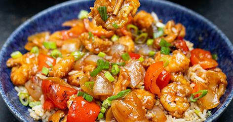 MOB Kitchen — Sweet and Sour Prawns Sweet And Sour Prawns, Mob Kitchen, Prawn Fried Rice, Egg Fried Rice Recipe, Sweet And Sour Sauces, Egg Fried Rice, Chinese Takeaway, Prawn Recipes, Tea Ideas