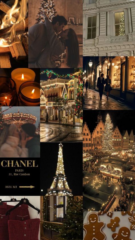 Aesthetic Gold Wallpaper, Christmas In Paris Aesthetic, Christmas Aesthetic Winter, Aesthetic Gold, Paris Wallpaper, Paris Luxury, Christmas Aesthetic Wallpaper, Aesthetic Winter, Paris Aesthetic