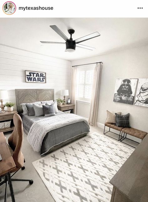 Star Wars Bedroom Decor, Star Wars Kids Room, Grey Boys Rooms, Star Wars Boys Room, Star Wars Room Decor, Star Wars Bedroom, My Texas House, Star Wars Room, Teen Boy Room