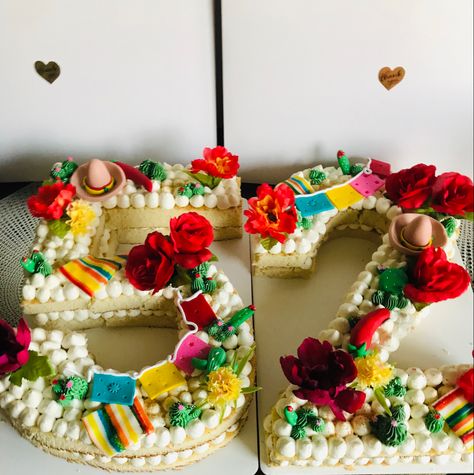 50th Mexican Birthday Ideas For Women, 15 Number Cake, Cake Mexican Theme, Mexican Theme Cake Ideas, 80th Birthday Fiesta Theme, 50th Birthday Mexican Theme, Mexican 50th Birthday Party, Mexican Theme Party Decorations For Men, Mexican Theme Cake For Men