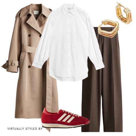 Transitional Autumn Styling Check more at https://beautyfashionideas.com/uncategorized/transitional-autumn-styling/ Tonal Outfits, Autumn Outfit Inspo, Trousers Wide Leg, Androgynous Style, Cool Girl Outfits, Tom Boy, Monochrome Outfit, Girls Fall Outfits, Double Breasted Trench Coat