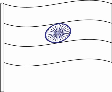 Sketch Indian, Indian Flag Pic, Adventure Time Coloring Pages, Flag Outline, Bearded Dragon Colors, Indian Flag Colors, Black And White Flag, Outline Pictures, Indian Flag Images