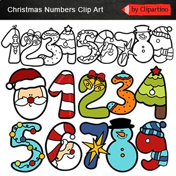 Christmas Numbers Printable, Doodle Numbers, Christmas Numbers, Number Illustration, Font Numbers, Fun Family Christmas Games, Christmas Fonts Free, Creative Clips Clipart, Letter Folding