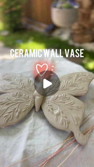 Evan Oscar on Instagram: "After it dries a little, I can fix all the rough spots 🦋
Ceramic mini wall vase 

#ceramic #ceramics #ceramicbutterfly #claybutterfly #porcelain #ceramicartist #ceramicvase #wallvase #ceramicwallvase #butterfly🦋 #californiaartist" Clay Butterfly, Butterfly Pottery Ideas, Ceramic Butterfly, Pottery Butterfly, Butterfly Ceramic Art, Butterfly Pinch Pot, Ceramic Butterfly Pottery, Butterfly Ceramics, Monarch Butterfly Ceramic