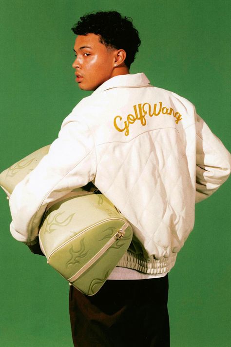 Golf Wang Photoshoot, Grooming Aesthetic, Crisp Photography, Le Fluer, Nylon Outerwear, Retro Golf, Shooting Studio, Artistic Process, Mens Editorial