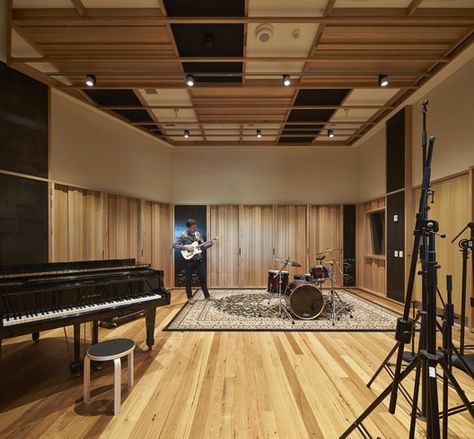 Studio Music Design, Music Studio Design, Music Room Design, Educational Architecture, Home Music Rooms, Rehearsal Room, Recording Studio Design, Art Studio Design, Music Studio Room