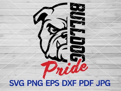 Bulldog Mascot School Spirit, Bulldogs Svg, Bulldog Clipart, Bulldog Svg, Bulldog Design, Pride Svg, Bulldog Mascot, Svg Sublimation, Sport Mom