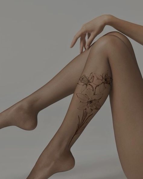 Available sketch 🌼 Daffodils Pretty for leg or back 😍🔥 What do you choose? #tattoo #tattootbilisi #tbilisi #tbilisigeorgia #tattooart Flower Sketch Tattoo, Flower Design Tattoo, Choose Tattoo, Daffodil Tattoo, Flower Sketch, Sketch Tattoo, Tree Of Life Tattoo, Peonies Tattoo, Samurai Tattoo