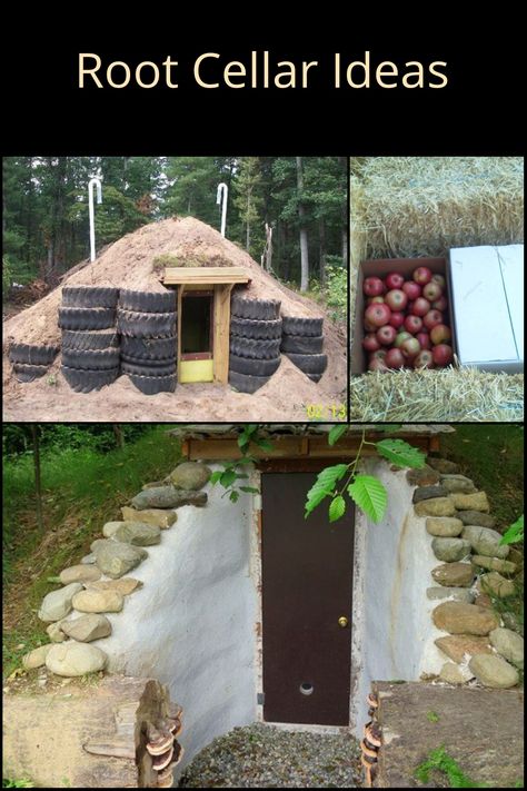 Root cellars are a tried-and-tested storage system that keeps produce from spoiling no matter what the season! Do you want to build your own root cellars? See our gallery of DIY root cellar projects for inspiration. Cold Cellar Ideas Basements, Cold Cellar Ideas, Diy Root Cellar How To Build, Above Ground Root Cellar, Diy Cellar, Root Cellar Ideas, Diy Root Cellar, Root Cellar Plans, Root Cellar Storage