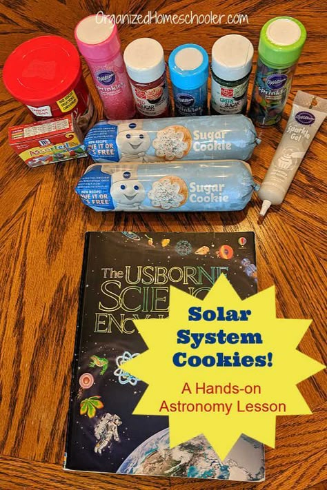 Solar System Elementary, Planet Cookies Solar System, Homeschool Planets Solar System, Elementary Solar System Projects, Homeschool Solar System Unit Studies, Solar System Art Project, Homeschool Space Unit, Mars Crafts For Kids, Homeschool Projects For Kids