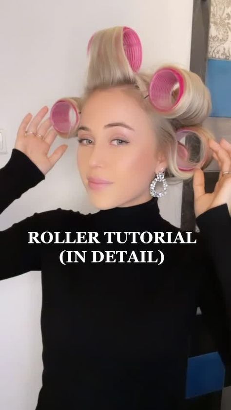 Hair Rollers Tutorial, Medium Length Haircut, Blowout Hair, Round Face Haircuts, Hair Medium, Haircut For Thick Hair, Medium Length Hair, Hair Rollers, Braids For Short Hair