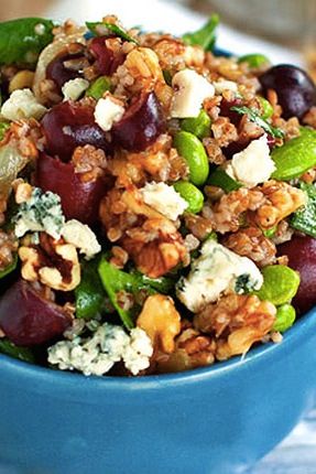 The Best Power Salads for All-Day Energy via @PureWow Kale Power Salad, Power Salads, Quail Recipes, Cabbage And Carrots, Dijon Dressing, Power Salad, Healthy Recipes Clean, College Meals, Purple Cabbage