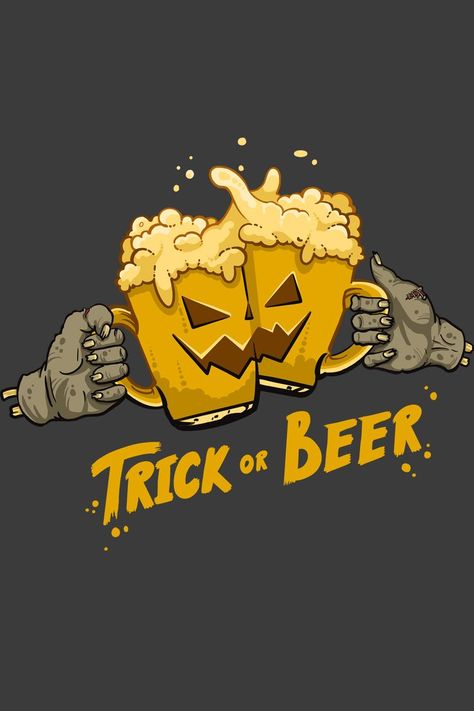 Halloween Tshirts Ideas, Beer Festival Ideas, Halloween Ilustraciones, Halloween Tshirt Ideas, Beer Mug Illustration, Beer Glass Design, Halloween Cartoon Print T-shirt, Funny Halloween Character Print T-shirt, Tshirt Artwork