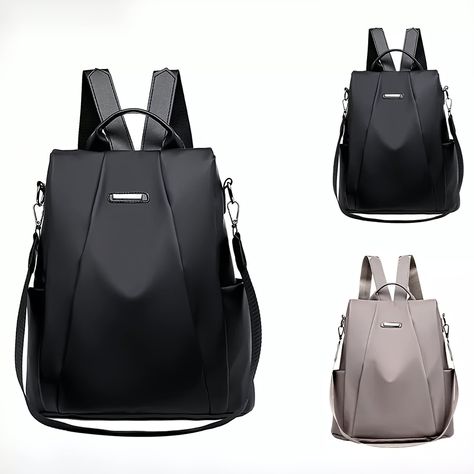 Women's Backpacks, Large Capacity Solid Waterproof Lightweight Laptop Bags With Adjustable Straps https://share.temu.com/jAgkdYkNDc via @shoptemu Minimalist Backpack, Minimalist Bag, Anti Theft Backpack, Backpack Material, Classic Backpack, Small Backpack, Large Backpack, Backpack Purse, Black Backpack