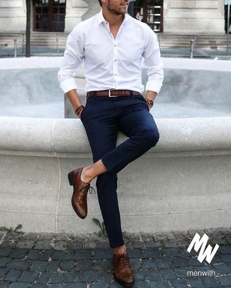 Party Outfit Men, Mens Dress Outfits, Mens Business Casual Outfits, White Shirt Outfits, Shirt Outfit Men, Pants Outfit Men, Formal Men Outfit, Mens Casual Outfits Summer, Men Fashion Casual Shirts