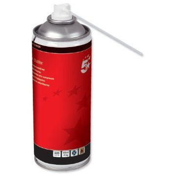 5 Star Air Duster Can HFC Free Compressed Gas Flammable 400ml (Pack of 4) Computer Gadgets, Downloading Data, Gas Cans, Compressed Air, Bottle Sizes, Office Products, 5 Star, Star Wars, Spray