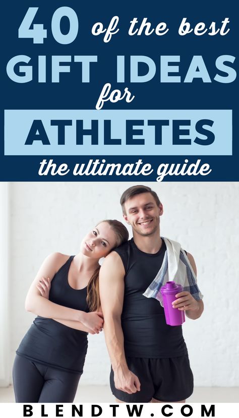 Ultimate gift guide for athletes with 40 fantastic gift ideas for athletes! Finding gift ideas for college students that fit their interests can be hard, but with these 40 amazing gifts for athletes, they are sure to love them! These gift ideas will be very useful for all fitness lovers. Athlete Gift Basket For Him, Gift Ideas For Sporty Friends, Gifts For Athletic Boyfriend, Gifts For Athletes, Christmas Gifts For Athletic Boyfriend, Gifts For Athletic Trainers, Soccer Gifts For Boyfriend, Gifts For Sports Lovers, Gifts For Fitness Lovers