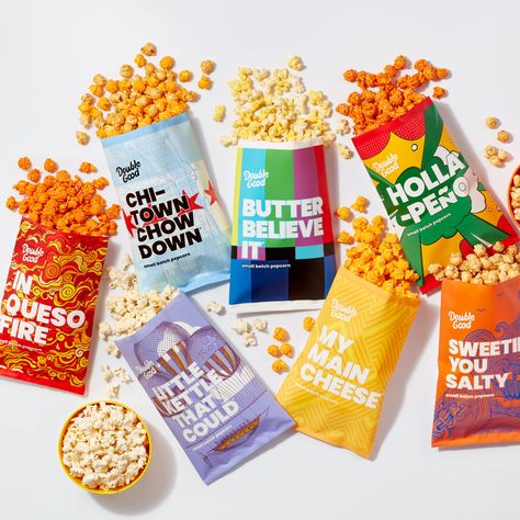 Double Good | Virtual Fundraising Avid Program, Selling Popcorn, Popcorn Bag, Best Popcorn, Food Scientist, Popcorn Bags, Gourmet Popcorn, Best Cheese, School Trip