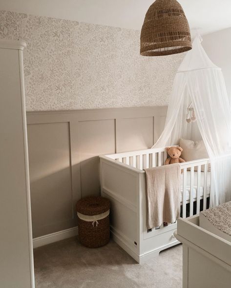 When your Pinterest vision board comes to life... 🥰⁠ this #nurseryinspo is one to hit the save button for 💌⁣⁠ ⁣⁠ Did you know... all new customers receive 10% off their first order? Time to shop baby essentials! Link in bio. ⁠ ⁠ 📷 @_homechapter18_⁠ Nursery With White Crib, Twin Nursery White Crib, White Crib White Bedding, White Wicker Nursery, White Crib Skirt, White Convertible Crib, Pinterest Vision Board, White Crib, Nursery Inspo