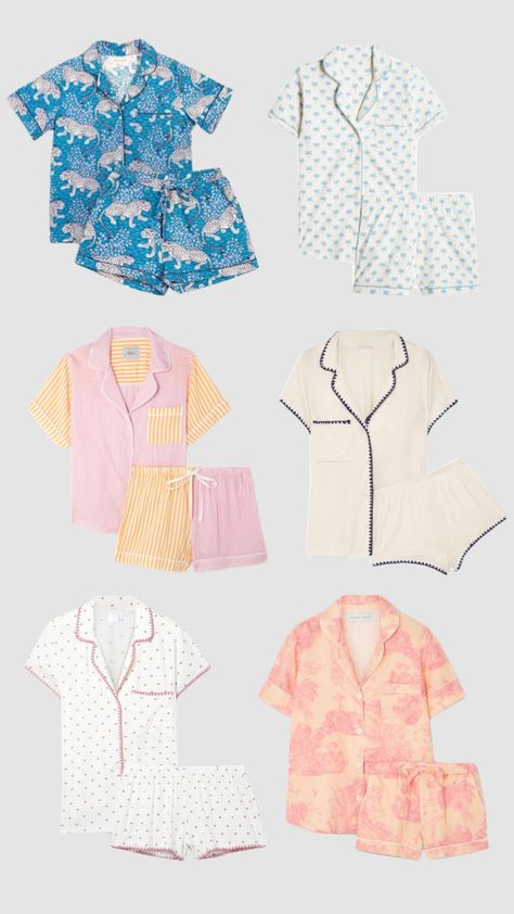 #gulp #pjs #outfitinspo #cute #trendy #beauty #preppy Preppy Pjs Pajama Set, Preppy Pyjamas, Night Sleep Outfit, Cute Summer Pjs, Beach Pjs, Preppy Pjs, Sleep Fits, Preppy Photos, Beachy Clothes