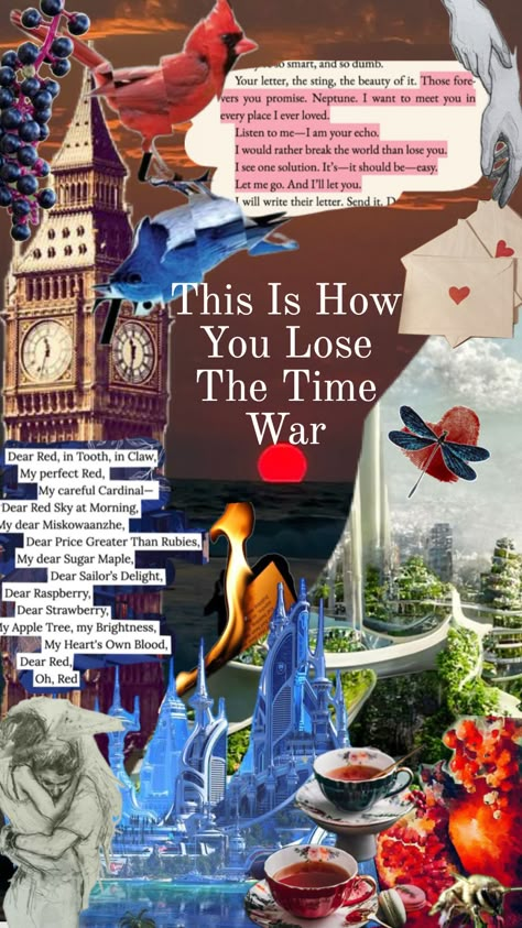 This is how you lose the time war #red #blue #scifi #literature #thisishowyoulosethetimewar #books #forbiddenromance Red Blue, Literature, Books, Red, Blue