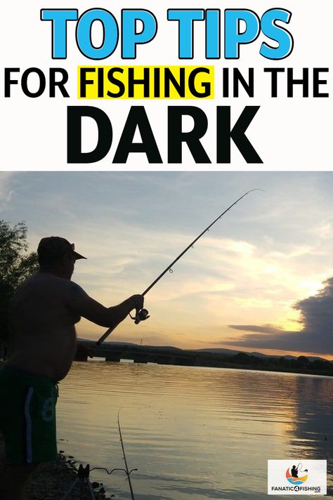 The best times to gain the upper hand on fish is in the dark. Most fish are much more active at night. It only makes sense to go fishing in the dark. Night Fishing Hacks, Fishing In The Dark, Fishing Organization, Fishing Pole Storage, Kayak Fishing Accessories, Fishing Rod Storage, Fishing For Beginners, Fish Finder, Night Fishing