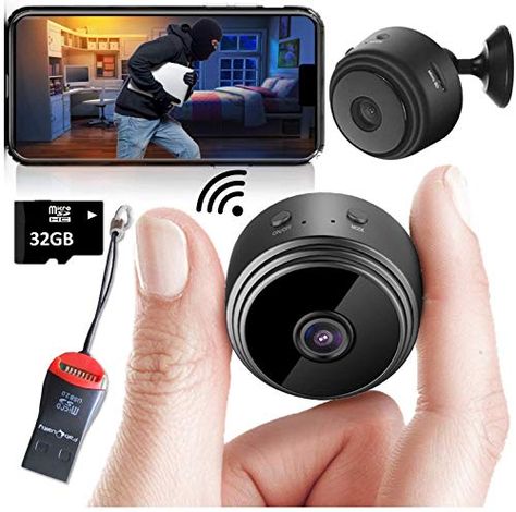 Hidden Cameras For Home, Best Spy Camera, Wifi Spy Camera, Security Camera Hidden, Mini Spy Camera, Nanny Cam, Wireless Security Cameras, Wireless Camera, Spy Camera