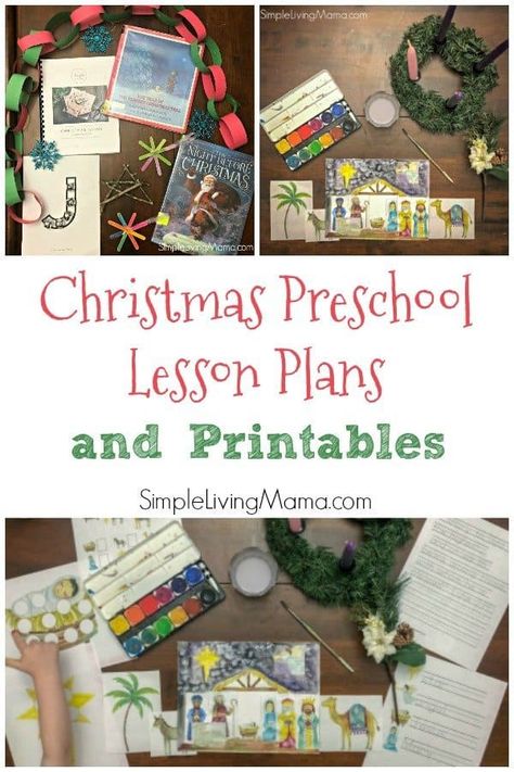 Christmas Bible Lessons For Preschoolers, Christmas Preschool Lesson Plans, Christmas Lesson Plans, Christmas Sunday School Lessons, Lesson Plans For Preschool, December Lesson Plans, December Preschool, Christmas Lesson Plan, Planning Christmas