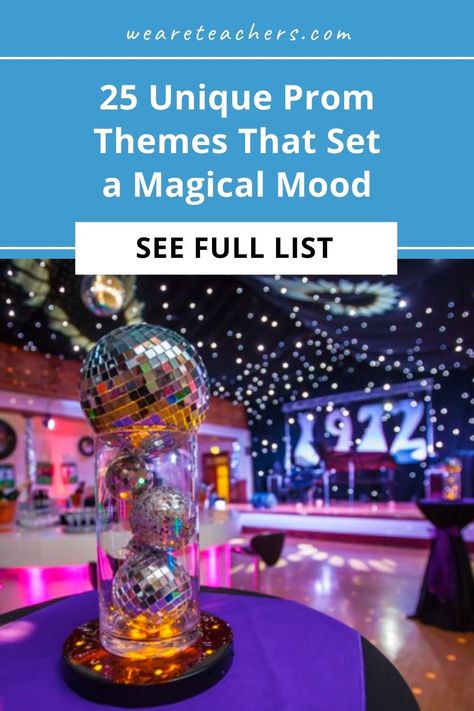 White Out Dance Theme, Colorful Prom Theme, Year 11 Prom Ideas, Grown Up Prom Party, Bohemian Prom Theme, Formal Decorations Prom Themes, High School Prom Decorations, Prom Theme Ideas 2023, Prom Birthday Party Ideas