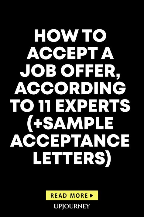 Learn valuable insights on how to accept a job offer from 11 experts. This comprehensive guide includes sample acceptance letters to help you navigate this crucial career step with confidence and grace. Enhance your job offer acceptance skills today! Job Acceptance Letter, How To Accept A Job Offer Via Email, Work Etiquette, Psychology Terms, Acceptance Letter, Friendship And Dating, Outing Quotes, Life Questions, Job Offer