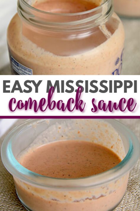 Come Back Sauce, Comeback Sauce Recipe, Easy Dipping Sauce, Comeback Sauce, Sauce For Salmon, Dipping Sauces Recipes, Tabasco Sauce, Homemade Sauce, Salad Dressing Recipes