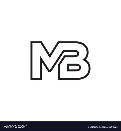 Mb Monogram, Blackboard Lettering, B And M, Mb Logo, Typographie Logo, Dont Break My Heart, Cloth Shop, B Line, Logo Design Art