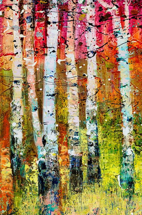 Burch Tree Painting, Abstract Aspen Tree Paintings, Aspen Tree Watercolor, Abstract Birch Tree Painting, Birch Tree Painting Acrylic, Birch Forest Painting, Aspen Trees Photography, Birch Painting, 자작나무 그림