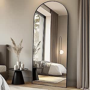 Wood Full Length Mirror, Arched Floor Mirror, Large Floor Mirror, Floor Length Mirror, Hanging Bedroom, Floor Standing Mirror, Full Length Floor Mirror, Freestanding Mirrors, Full Length Mirror Wall