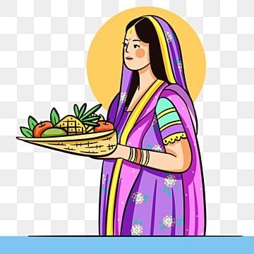 Chhath Puja Illustration, Chaat Puja Drawing, Chatt Puja Drawing, Chhath Puja Painting, Chat Puja Drawing, Chhath Puja Drawing, Chatt Puja Images, Happy Chhath Puja Image, Chaat Puja