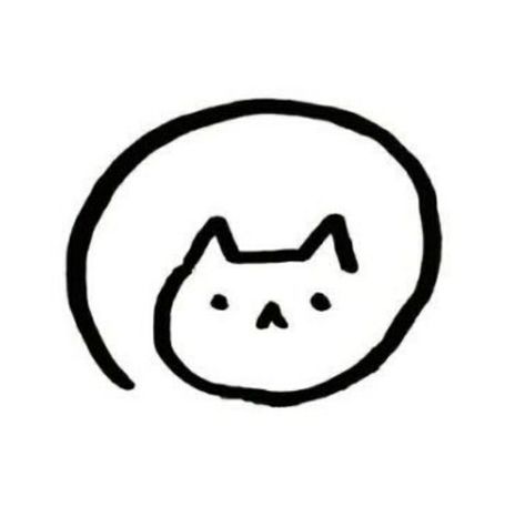 Cute Cat Art, Cat Doodles, Art To Make, Easy To Draw, You Smile, Cat Art, Make You Smile, Cute Cat